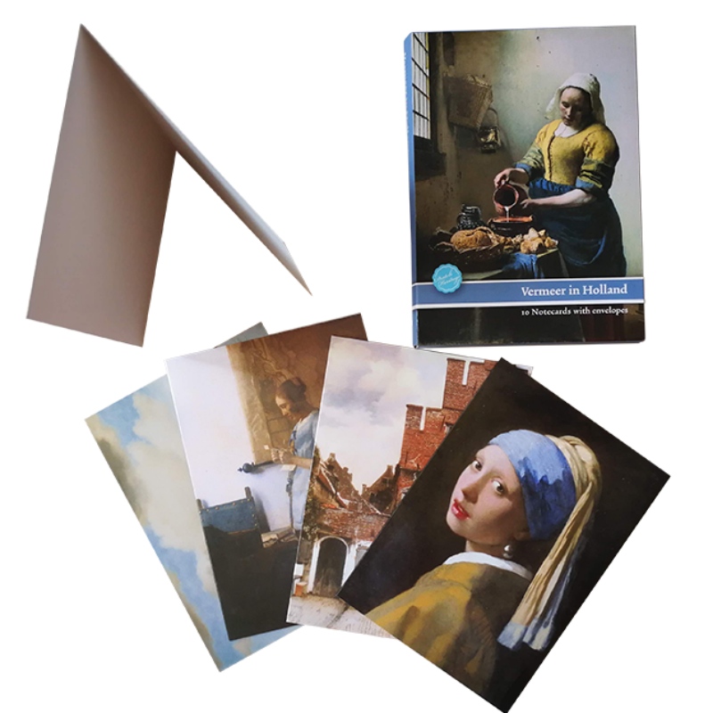 Cuadro de Johannes Vermeer, invitación que incluye un sobre blanco.Diseño personalizado